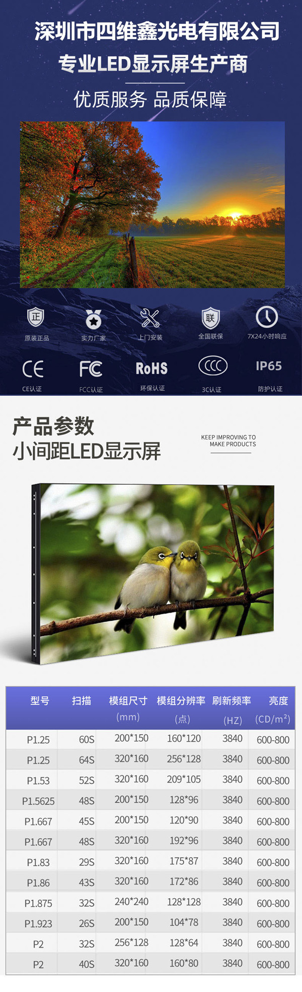 P1.56小间距LED显示屏产品说明1 P1.56小间距LED显示屏产品说明1